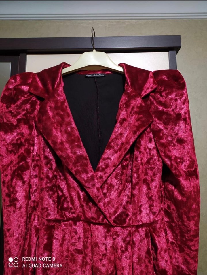 Kadın kadife elbise - Görsel 2