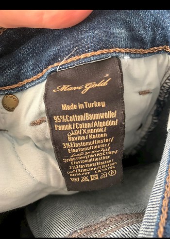 Kadın Mavi Denim Pantolon - Görsel 3