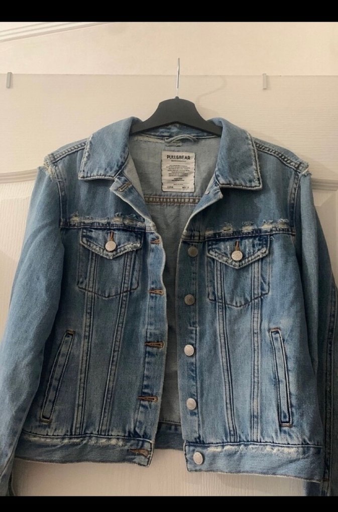 Kadın Mavi Salaş Denim Ceket - Görsel 3