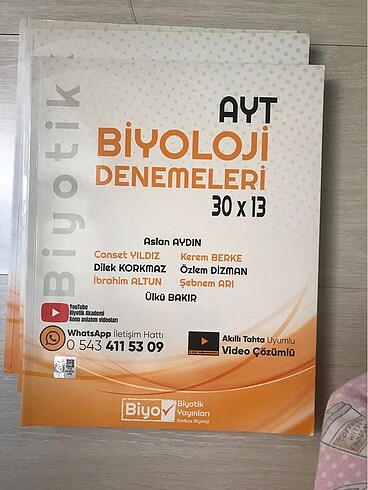 tyt-ayt biyoloji denemeleri biyotik yayınları