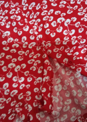 Kırmızı Desenli Uzun Hamile Eteği - Görsel 3