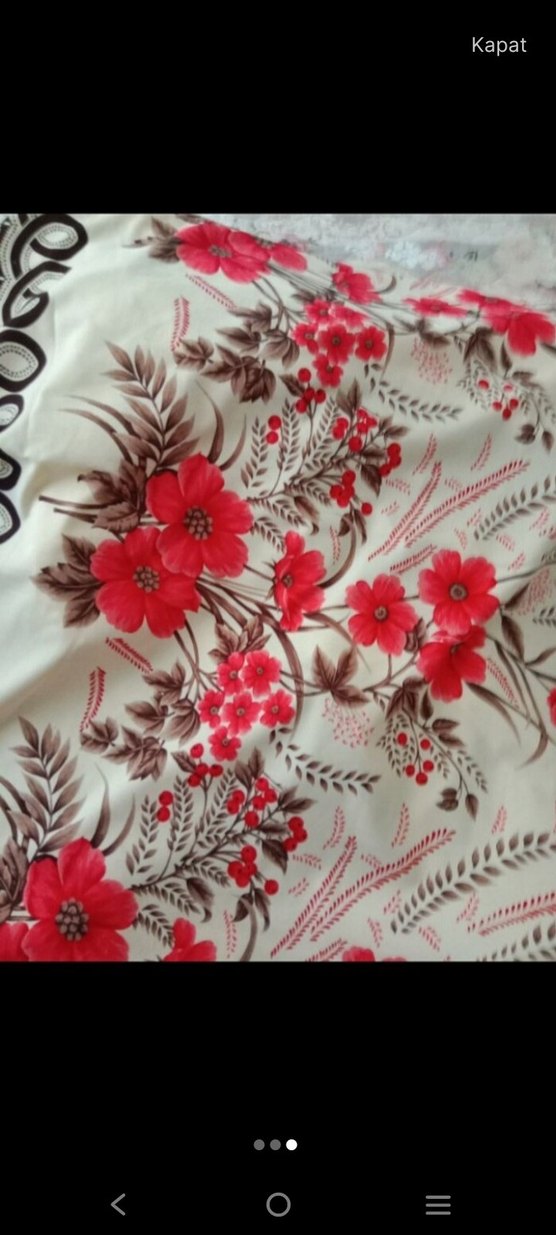 Kırmızı Baskılı Konvansiyonel Perde - Görsel 3