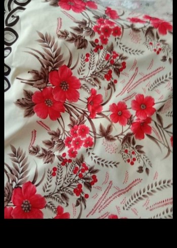 Kırmızı Baskılı perde - Görsel 3