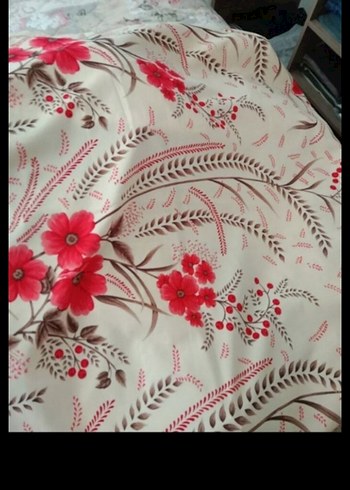 Kırmızı Baskılı perde - Görsel 2