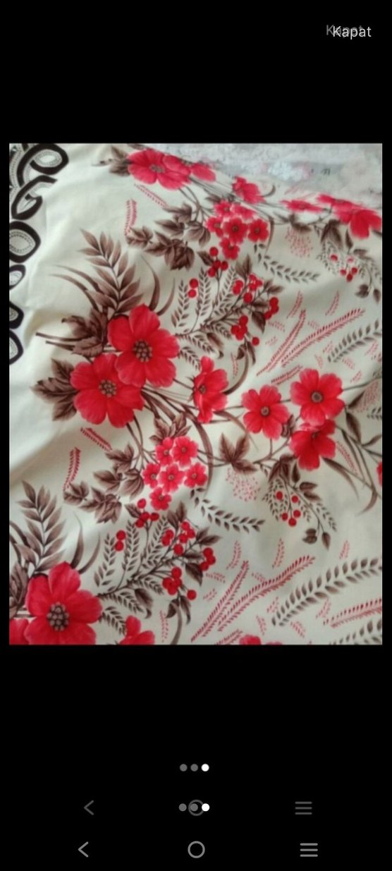 Kırmızı Baskılı perde - Görsel 3