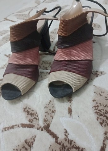 Mavi Stiletto Topuklu Klasik Kadın Ayakkabı - Görsel 3