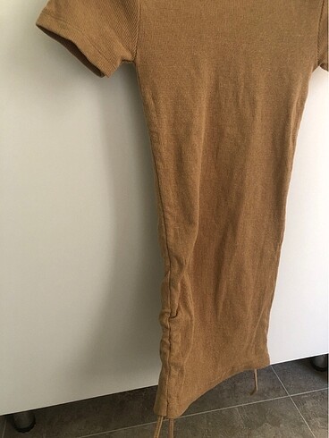 xs Beden camel Renk mini elbise