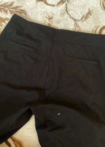 Siyah Midi Kadın Kumaş Pantolon - Görsel 3