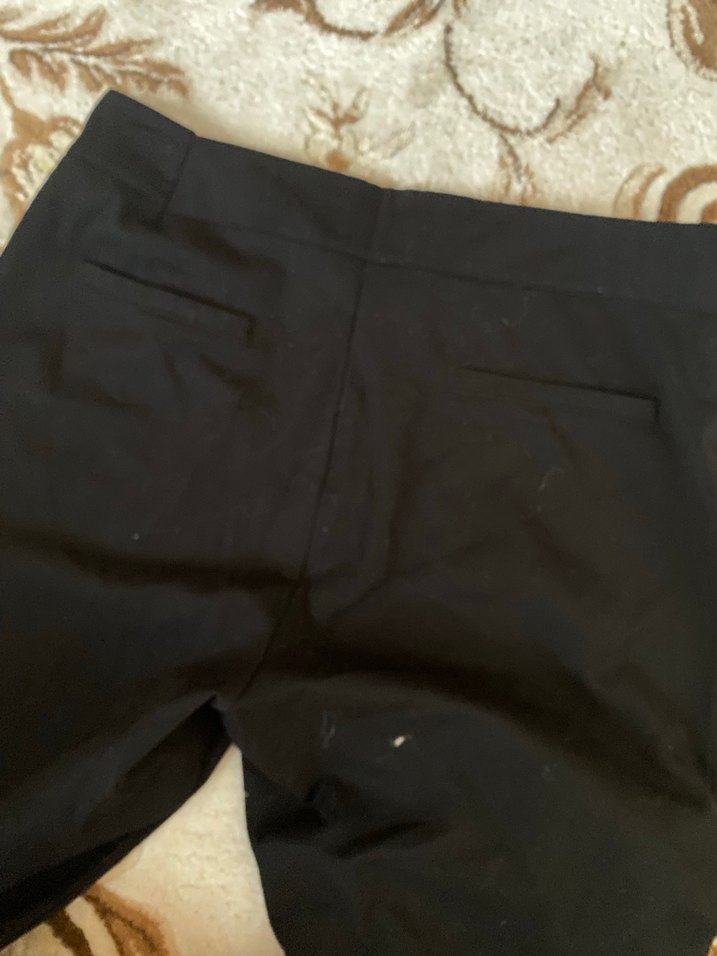 Siyah Midi Kadın Kumaş Pantolon - Görsel 3