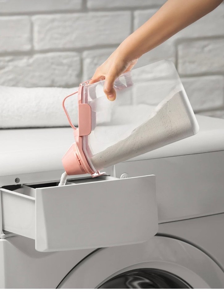 Pembe Pastel Sıvı ve Toz Saklama Kabı - Görsel 3