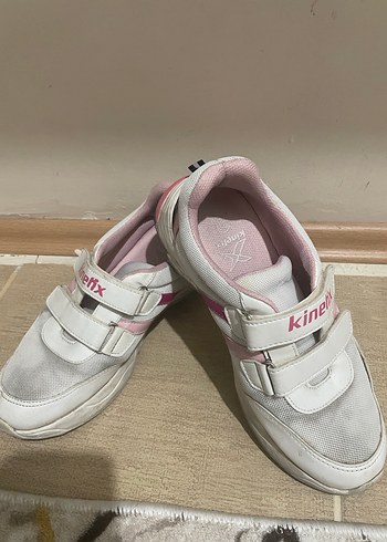 Bayan  Pembe Cırt Cırtlı Spor Ayakkabı - Görsel 4