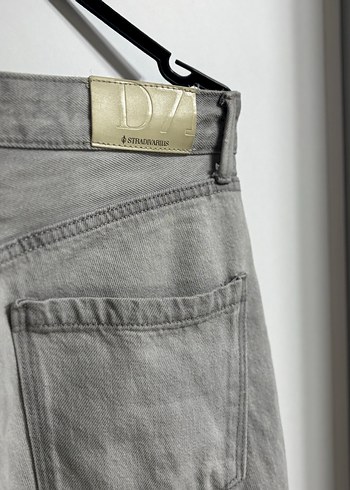 Stradivarius Gri Jean - Görsel 5