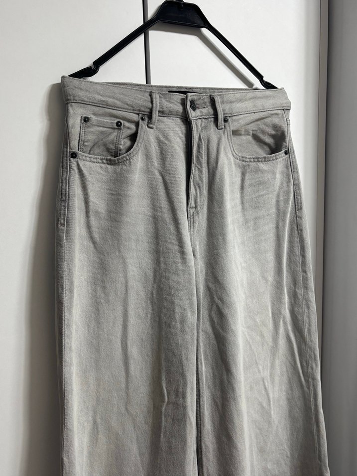 Stradivarius Gri Jean - Görsel 2