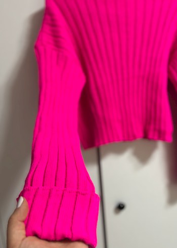 FUŞYA RENGİNDE KAZAK - Görsel 3