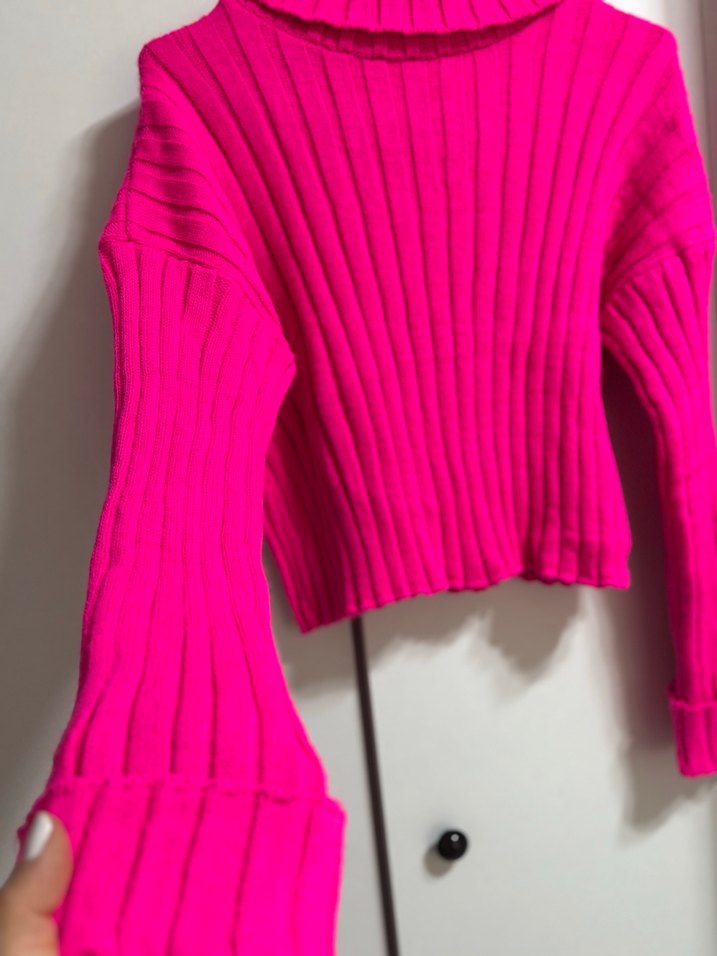 FUŞYA RENGİNDE KAZAK - Görsel 2