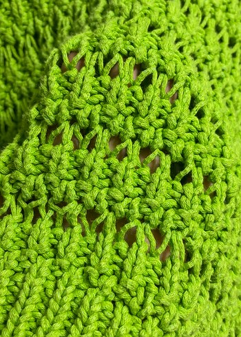 Yeşil Örgü Kadın Kazak - Görsel 3