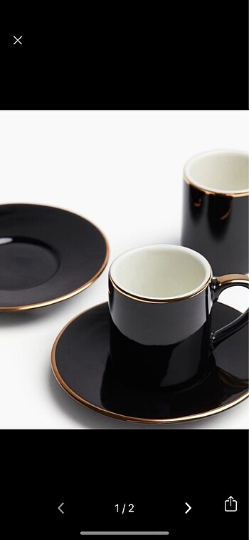H&M HOME 2li fincan takımı