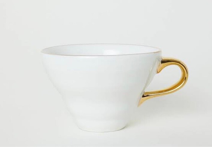 H&M HOME dokulu fincan kupa