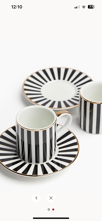 H&M HOME 2li fincan takımı