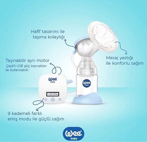 Elektirikli göğüs pompası
