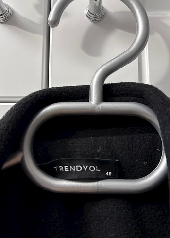 Siyah Uzun Klasik Kaban oversize kesimdir - Görsel 4