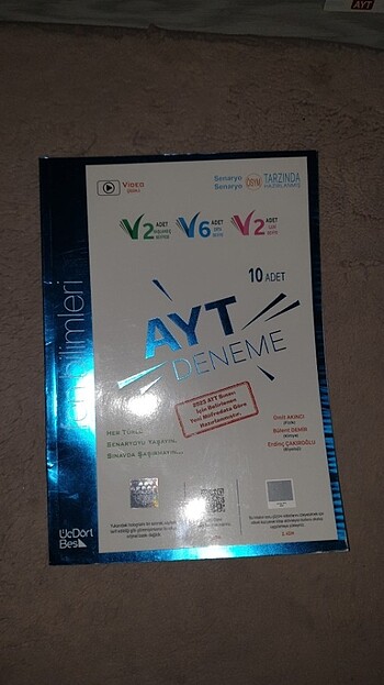 ÜÇDÖRTBEŞ AYT FEN BİLİMLERİ DENEMELERİ 10X40