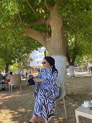 Diğer Zebra Desen Elbise