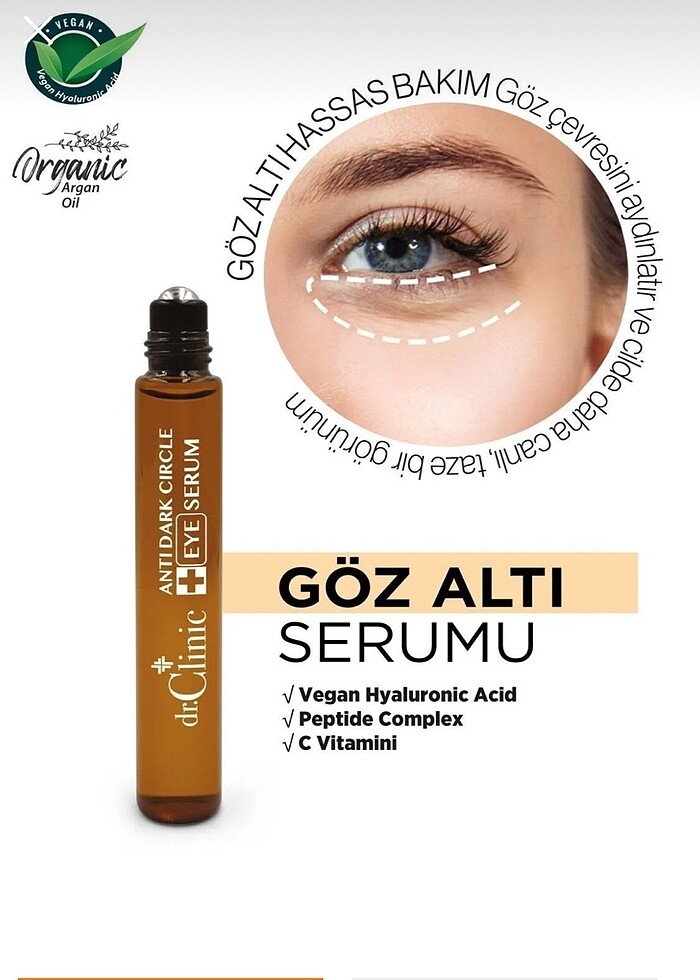 Dr. Clinic Göz Çevresi Bakım Serumu 10 m - Görsel 2