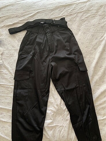 zara saten kargo pantolon