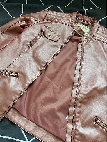 Pembe deri ceket