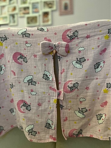 0 - 13 kg Beden pembe Renk müslin puset örtüsü