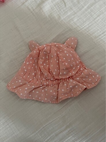 0-3 Ay, 15 cm Beden Yazlık bebek şapka