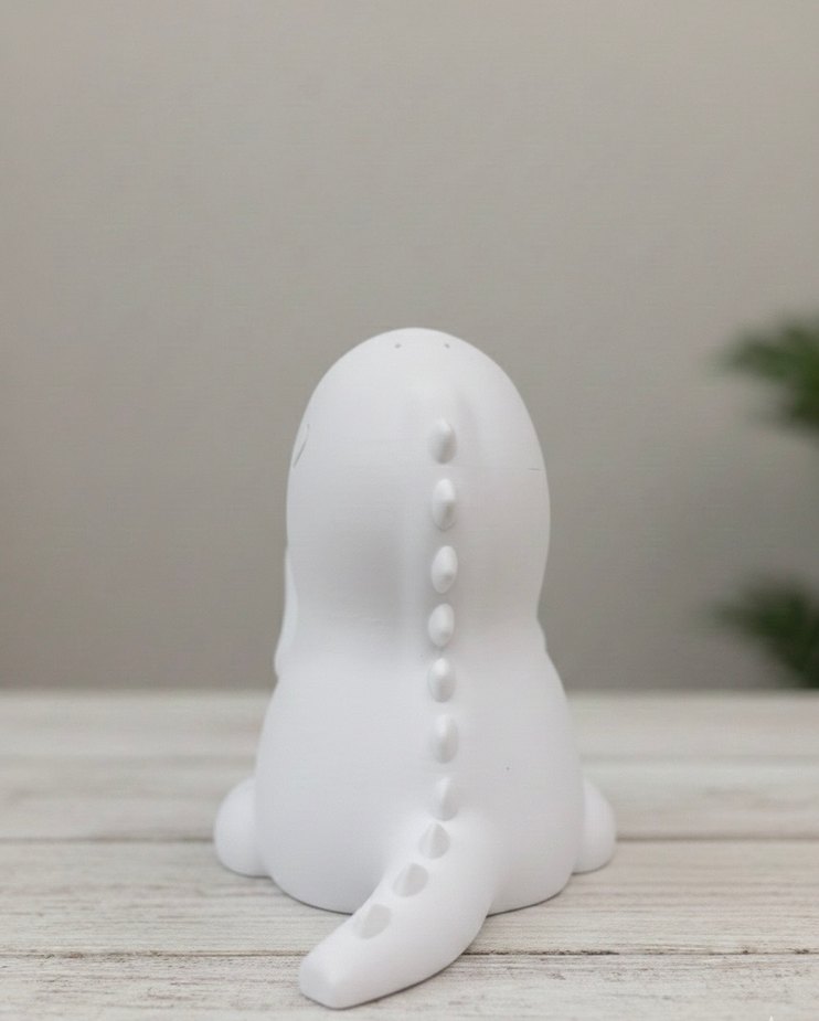 Beyaz 3D Dinozor kalemlik - Görsel 2