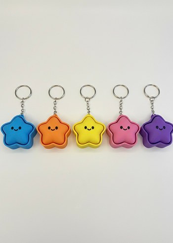 Yıldız ses çıkaran clicker Anahtarlık - Görsel 2