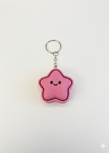 Yıldız ses çıkaran clicker Anahtarlık - Görsel 3