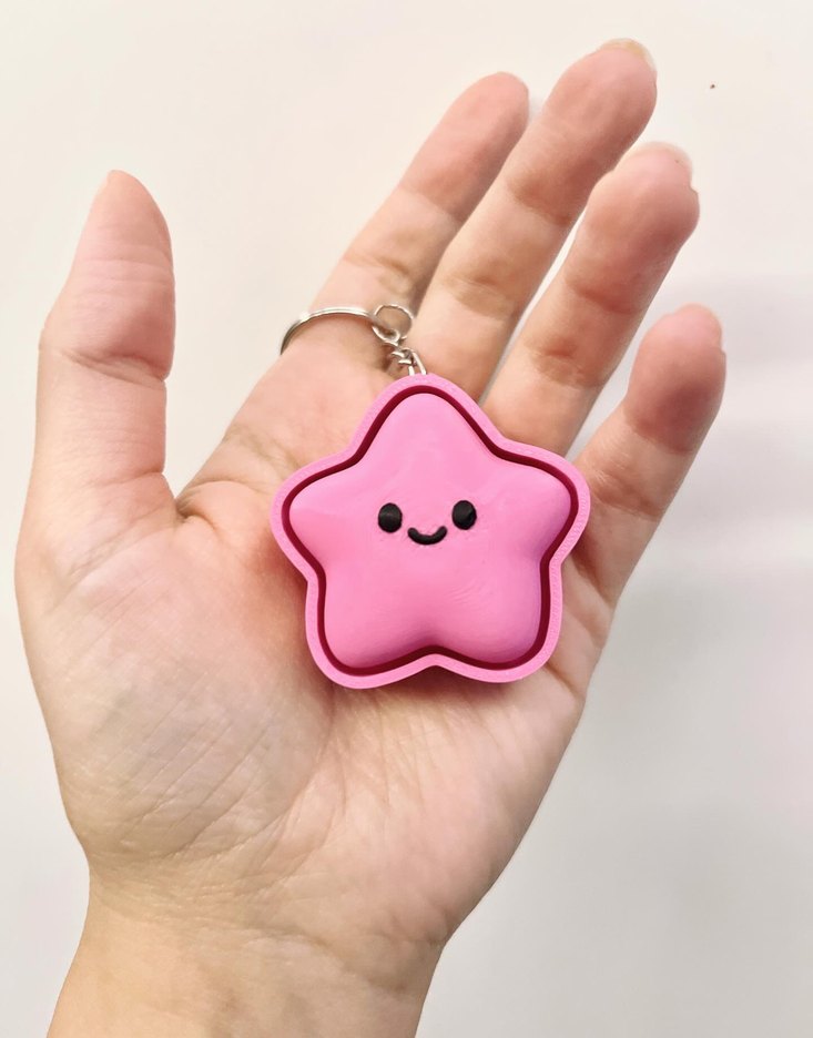 Yıldız ses çıkaran clicker Anahtarlık - Görsel 4