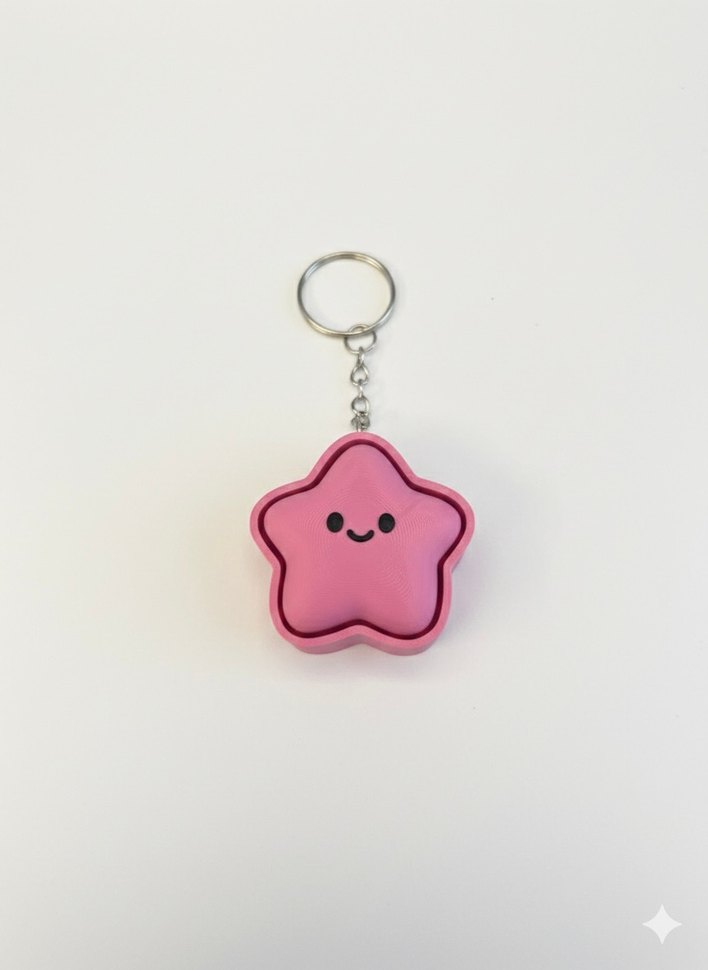 Yıldız ses çıkaran clicker Anahtarlık - Görsel 3