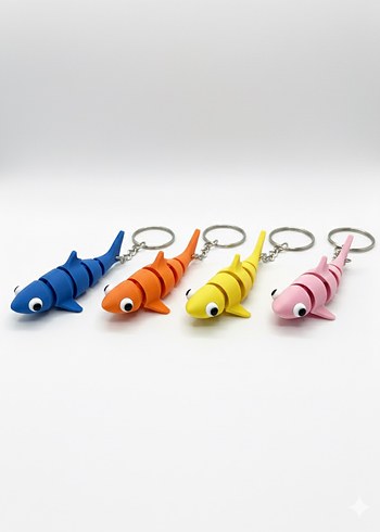 Hareketli Köpek Balığı Anahtarlık - Görsel 3