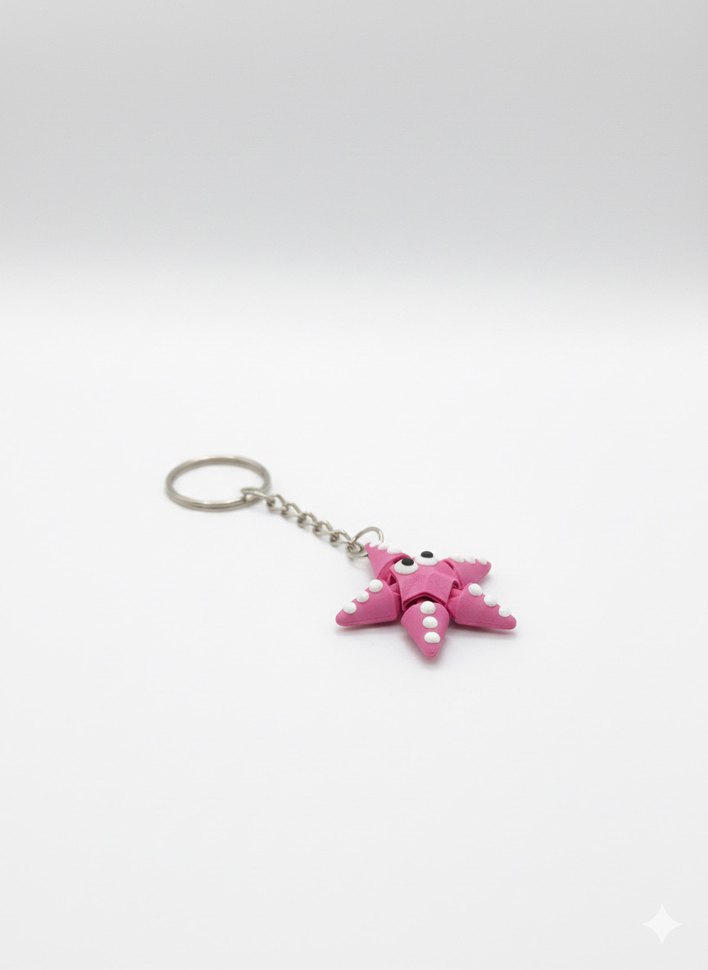 Hareketli Deniz Yıldızı Anahtarlık - Görsel 4