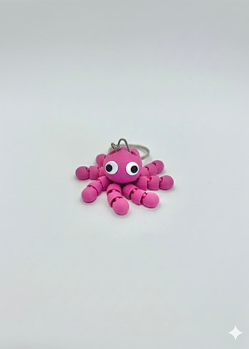 Hareketli kollarıyla Ahtapot Anahtarlık - Görsel 3