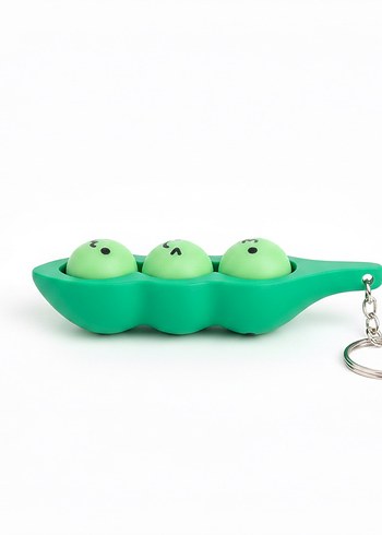 Düğmeli Renkli Bezelye Anahtarlık - Görsel 3