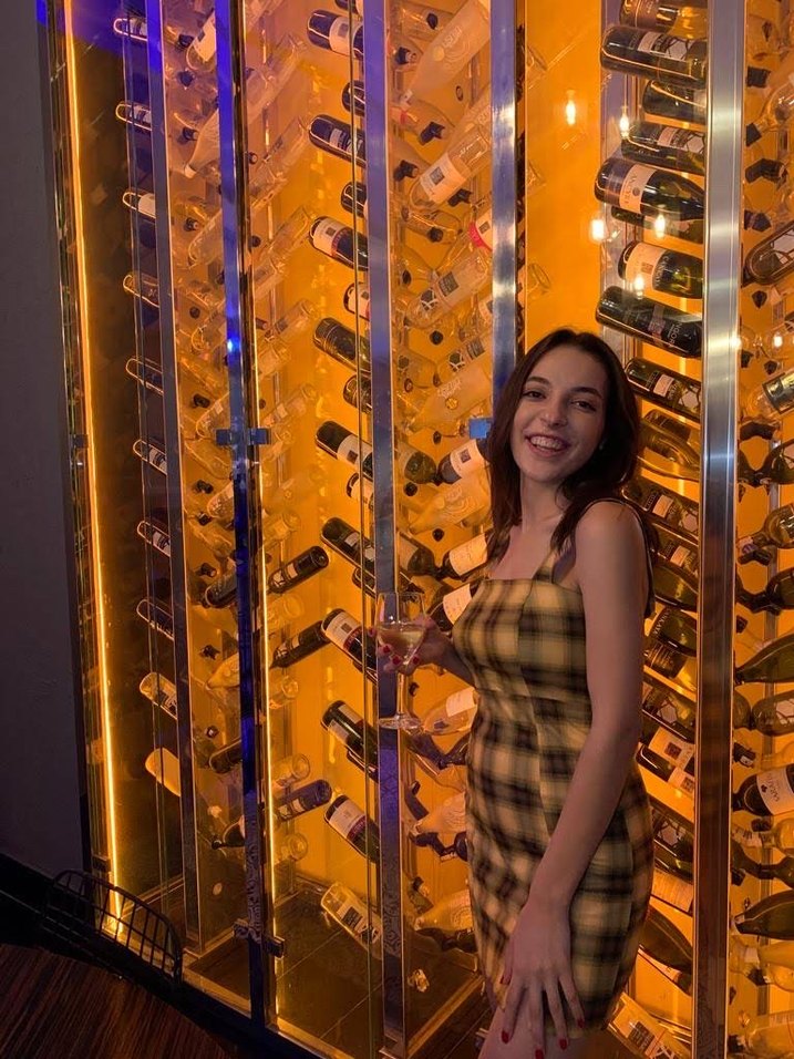 Sarı Ekose Transparan Mini Elbise - Görsel 3