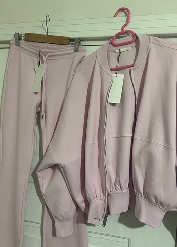 ZARA Pastel Pembe Kadın Eşofman Altı - Görsel 5