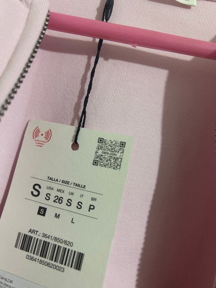 ZARA Pastel Pembe Kadın Eşofman Altı - Görsel 4