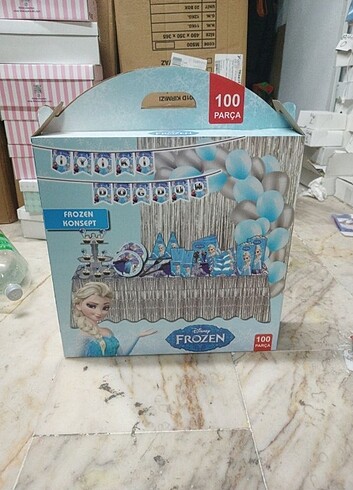 Frozen kutulu set 100 parça 