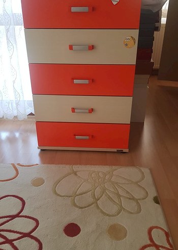 Beden turuncu Renk Ayna Kapaklı Turuncu Çocuk Gardırop