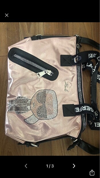 Pembe çanta