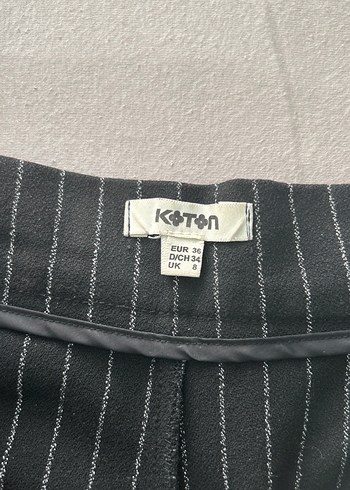 m Beden gri Renk Gri Çizgili Pilili Kadın Kumaş Pantolon