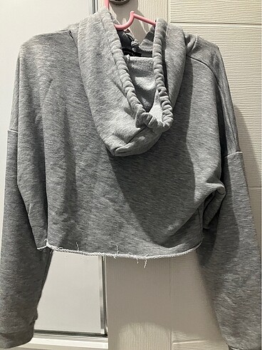 xs Beden gri Renk Gri sweatshirt trendyomilla