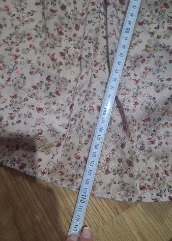 Bohem Uzun Kollu Bej Elbise - Görsel 5